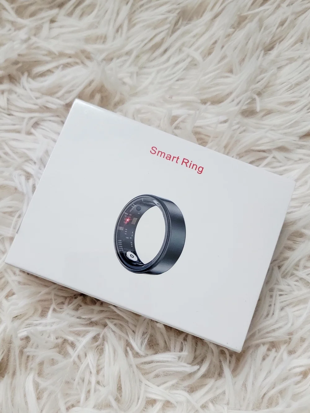 New Black Smart Ring Wireless Fitness Tracker - Sz 10